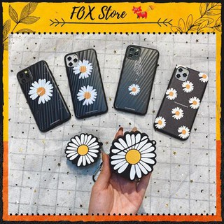 Ốp Iphone họa tiết Hoa Cúc - Ốp lưng Iphone chống sốc, bỏa vệ mặt lưng máy - Fox Store