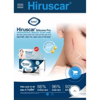 Gel xử lý sẹo mổ, to, lồi & phì đại Hiruscar Silicone Pro 4g