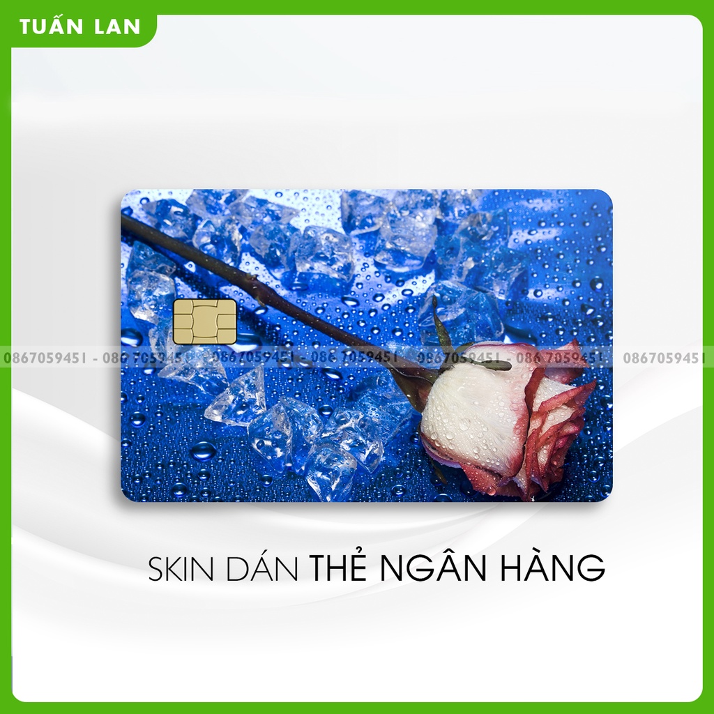 Miếng dán Decal thẻ ATM, thẻ chung cư, thẻ thang máy, thẻ gửi xe, Thẻ Ngân Hàng In Hình Ảnh Hoa Đẹp Bộ 3 (mã) mflb3