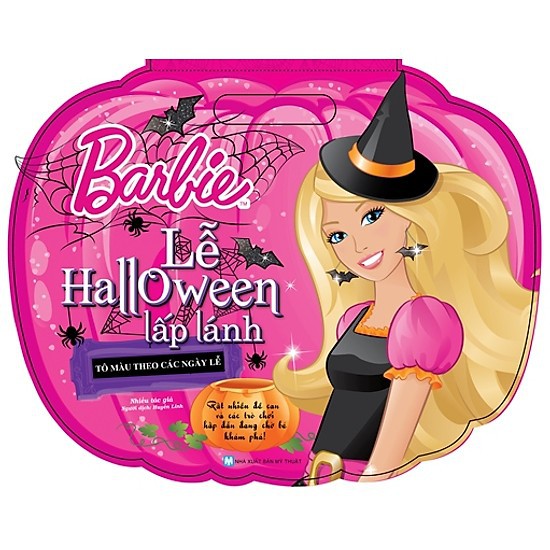 Sách - Tô màu theo các ngày lễ Barbie - Lễ Halloween lấp lánh