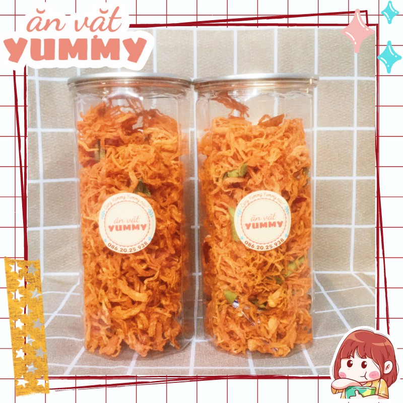 Khô Gà Lá Chanh 300gr Ăn Vặt Yummy - đồ ăn vặt lon pet vừa ngon vừa rẻ | BigBuy360 - bigbuy360.vn