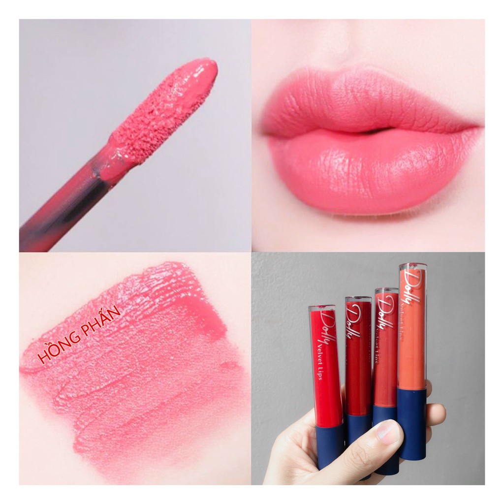 [Hồng Phấn ]Son Cao Cấp Dolly Lips Blue Classic 2020 Màu Hồng Phấn Ngọt Ngào Mềm Mịn Như Nhung | BigBuy360 - bigbuy360.vn
