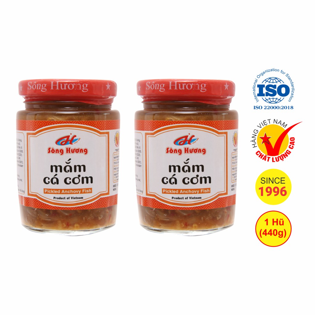 2 Hũ Mắm Nêm Cá Cơm Sông Hương Foods Hũ 440g - Chấm gỏi cuốn, bún , thịt luộc , tốt tiêu hóa