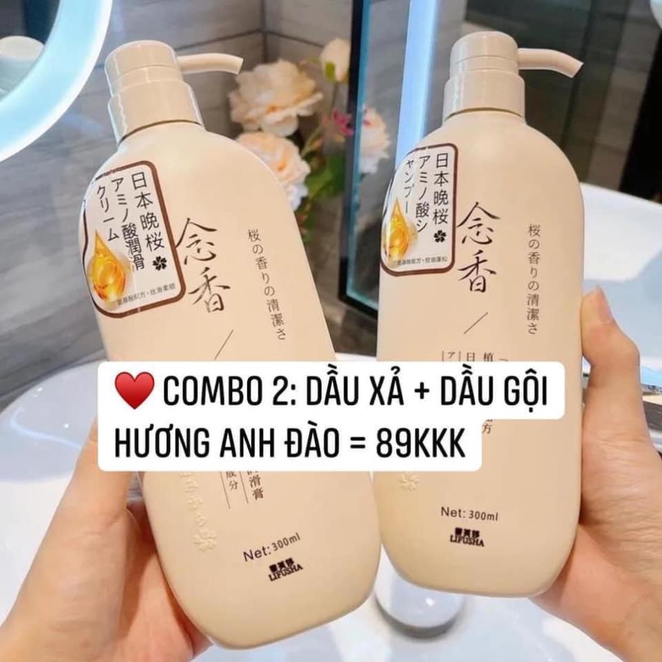 💥💥Dầu gội + dầu xả + sữa tắm HOA ANH ĐÀO mẫu mới 2022 cam kết rẻ nhất shopee