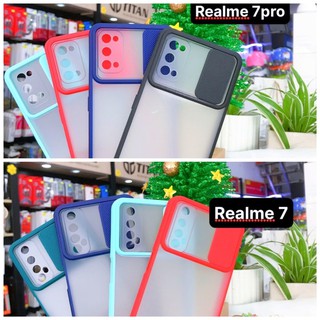 Ốp lưng realme 7 / 7pro bảo vệ che camera viền màu