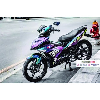 Tem trùm exciter 150 cá mập chuyển sắc,team decal ex 150 shark