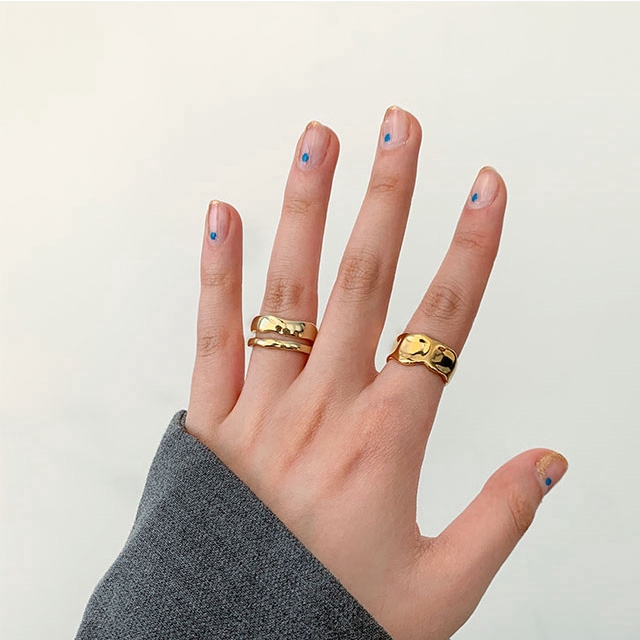 Nhẫn đeo tay làm từ kim loại phong cách retro thời trang nữ