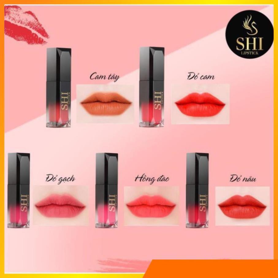 [ HÀNG CHÍNH HÃNG ] SET 5 SON Son lì Shi - Tự Nhiên - Không chì - Bám màu, lâu trôi - Không khô môi V V V . | BigBuy360 - bigbuy360.vn