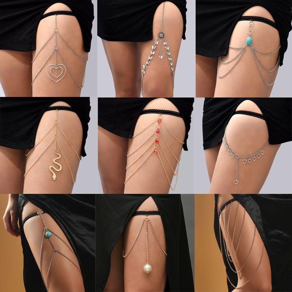 Dây Xích Đeo Chân Nhiều Lớp Mềm Mại|Bộ Bikini Màu Sắc Thời Trang Cho Nữ