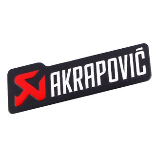 Tem logo nổi AKRAPOVIC dán trang trí xe sm