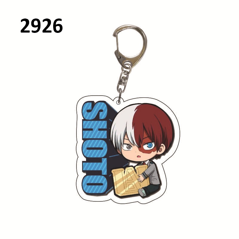My Hero Giới Học Thuật Móc Chìa Khóa Midoriya Izuku Bakugou Katsuki Todoroki Shoto Anime Nhật Bản Lưu Niệm Móc Khóa Túi Acrylic Mặt Dây Chuyền Vòng Chìa Khóa