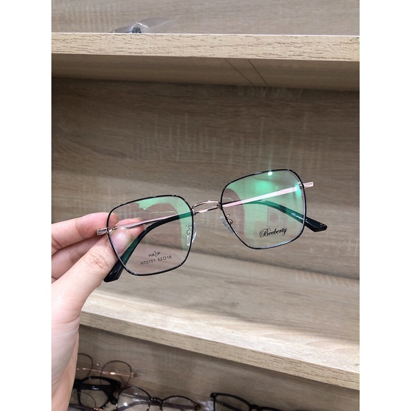 Gọng kim loại vuông cao cấp mạ titan