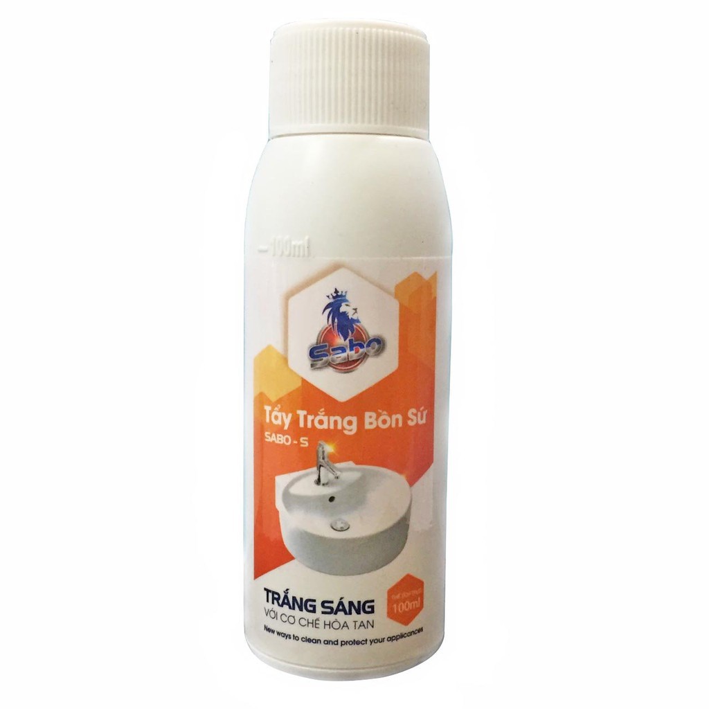 [Đặc trị] Bồn Sứ Bị Cáu Cặn Lâu Năm, Ố Đen Trắng Sáng Như Mới Loại 100ml