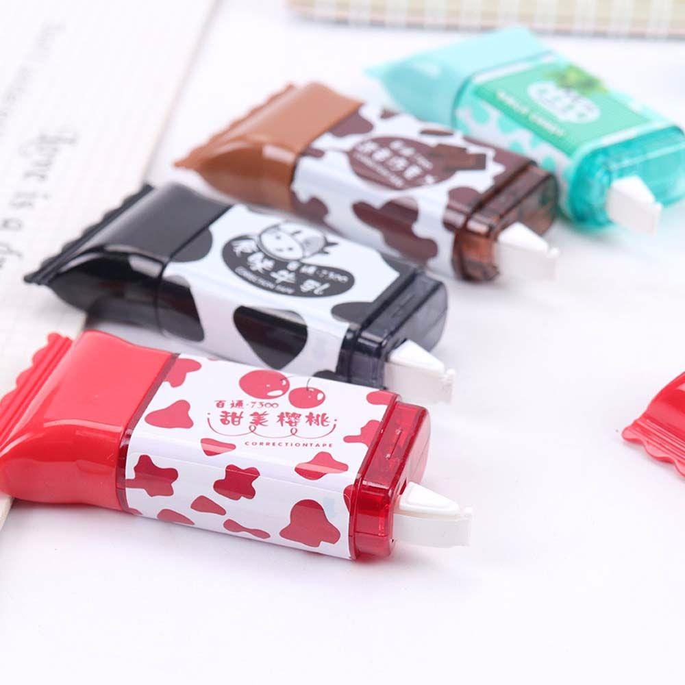 AUGUSTINE Bút Xóa Dạng Băng Keo Màu Kẹo Dễ Thương