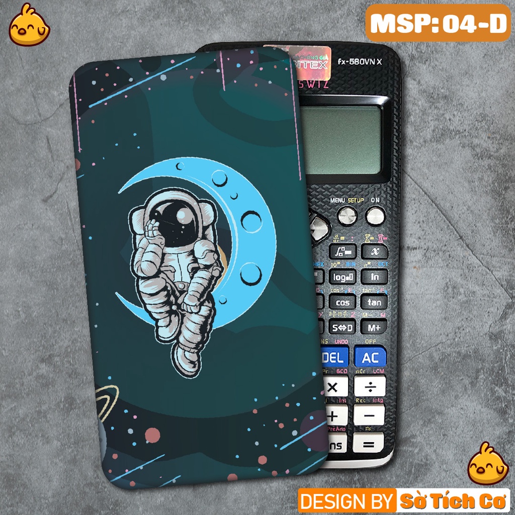 Miếng decal dán máy tính fx-570, fx-580, fx880, Casio, Vinacal,... Phi Hành Gia 1 MSP: 04