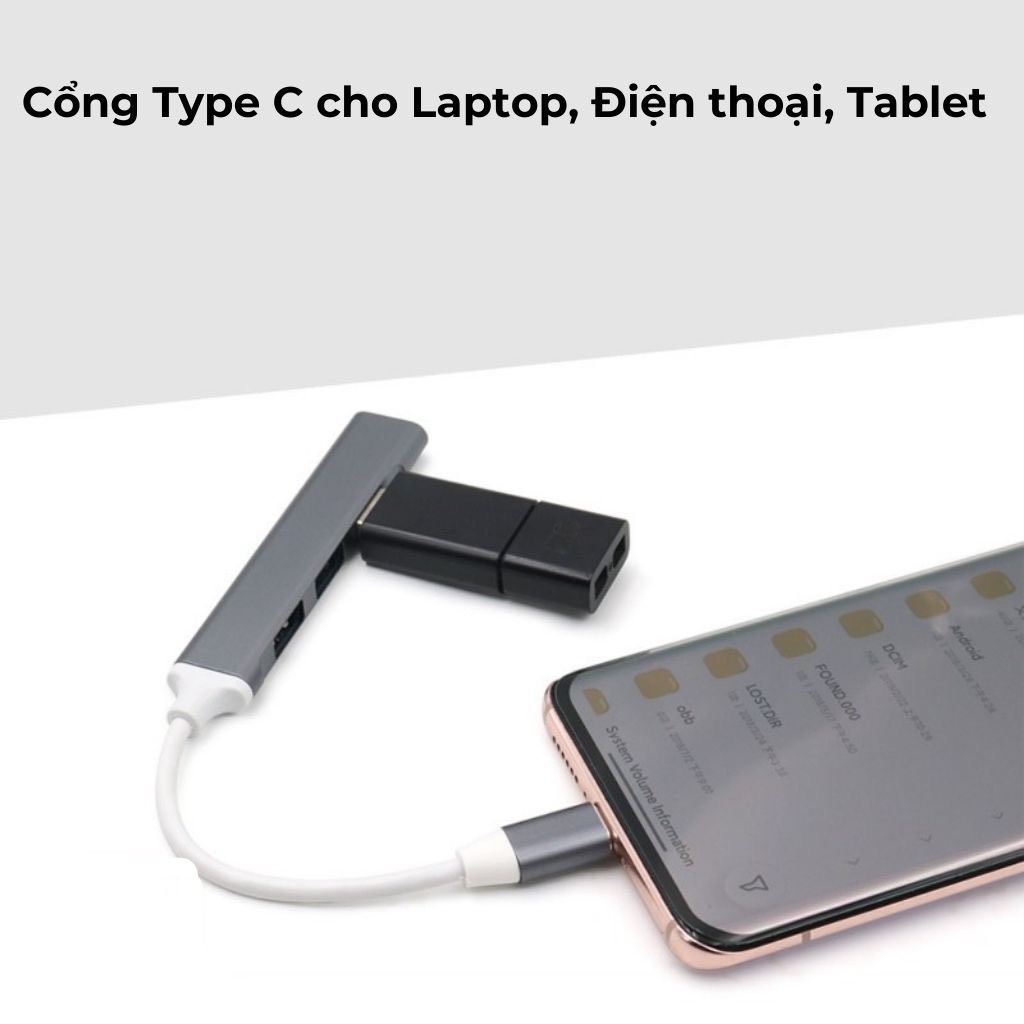 HUB Type C và HUB USB 3.0 tốc độ cao SIDOTECH cổng chia usb mở rộng kết nối chuyển đổi cho laptop táo Laptop PC (SB2)