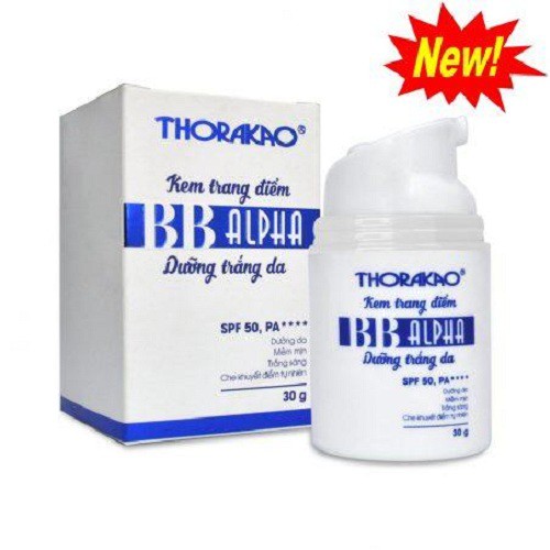 KEM TRANG ĐIỂM BB ALPHA DƯỠNG TRẮNG DA THORAKAO 30G