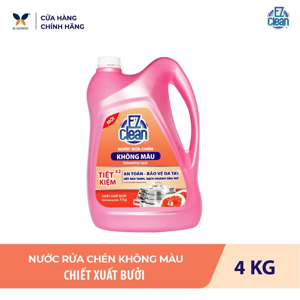 Nước Rửa Chén Không Màu Độc Hại EZ CLEAN 4kg