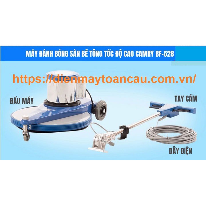 Máy đánh bóng sàn bê tông tốc độ cao Camry BF-528