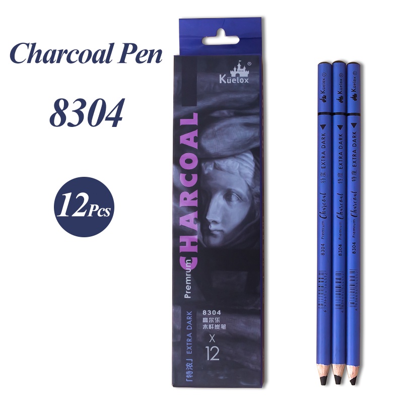 Kuelox 1100 Bút Chì Vẽ h / 2h / hb / b / 2b / 3b / 4b / 5b / 6b / 7b / 8b /ee / Xanh Dương / Đen