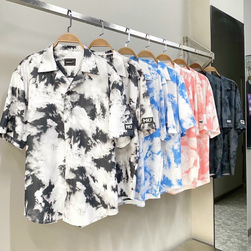 Áo sơmi hoạ tiết mây cổ vest #MENDE# | BigBuy360 - bigbuy360.vn