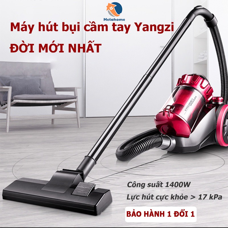 Máy hút bụi công suất lớn Yangzi XC87 công suất 1400W lực hút 17kPa hút sạch bụi bẩn mọi ngóc ngách TẶNG KÈM 9 ĐẦU HÚT