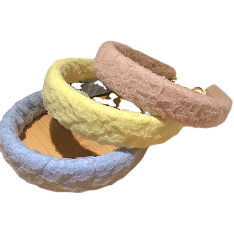 Băng Đô Bản Rộng Bằng Xốp Màu Sắc Ngọt Ngào Thời Trang Cho Nữ