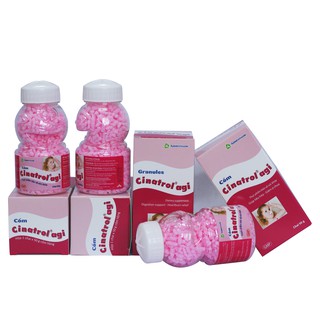 Cốm tiêu hóa trẻ em Cinatrol Agi - Cốm hồng chai 50 gam