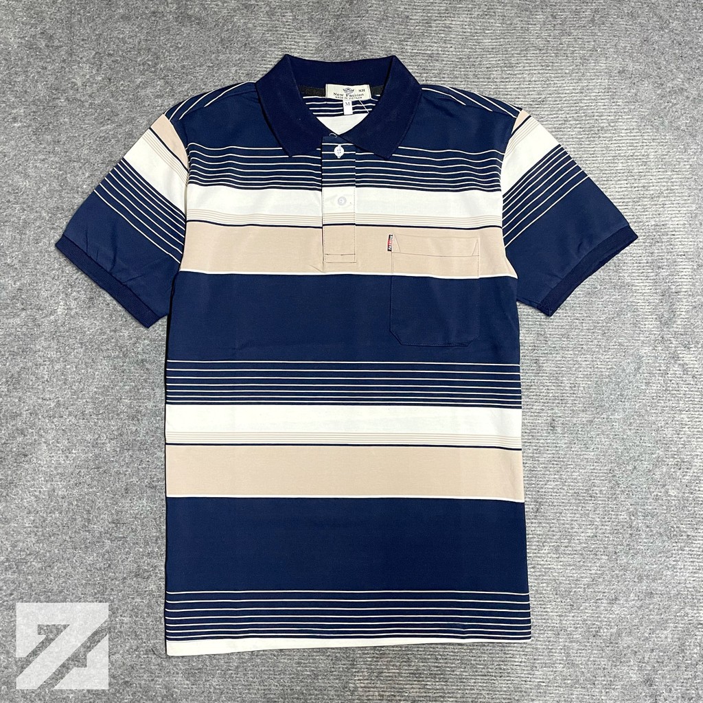 Áo Thun Nam ZEO Trung Niên Cổ Bẻ Form Rộng Rãi Chất Cotton Loại Đẹp
