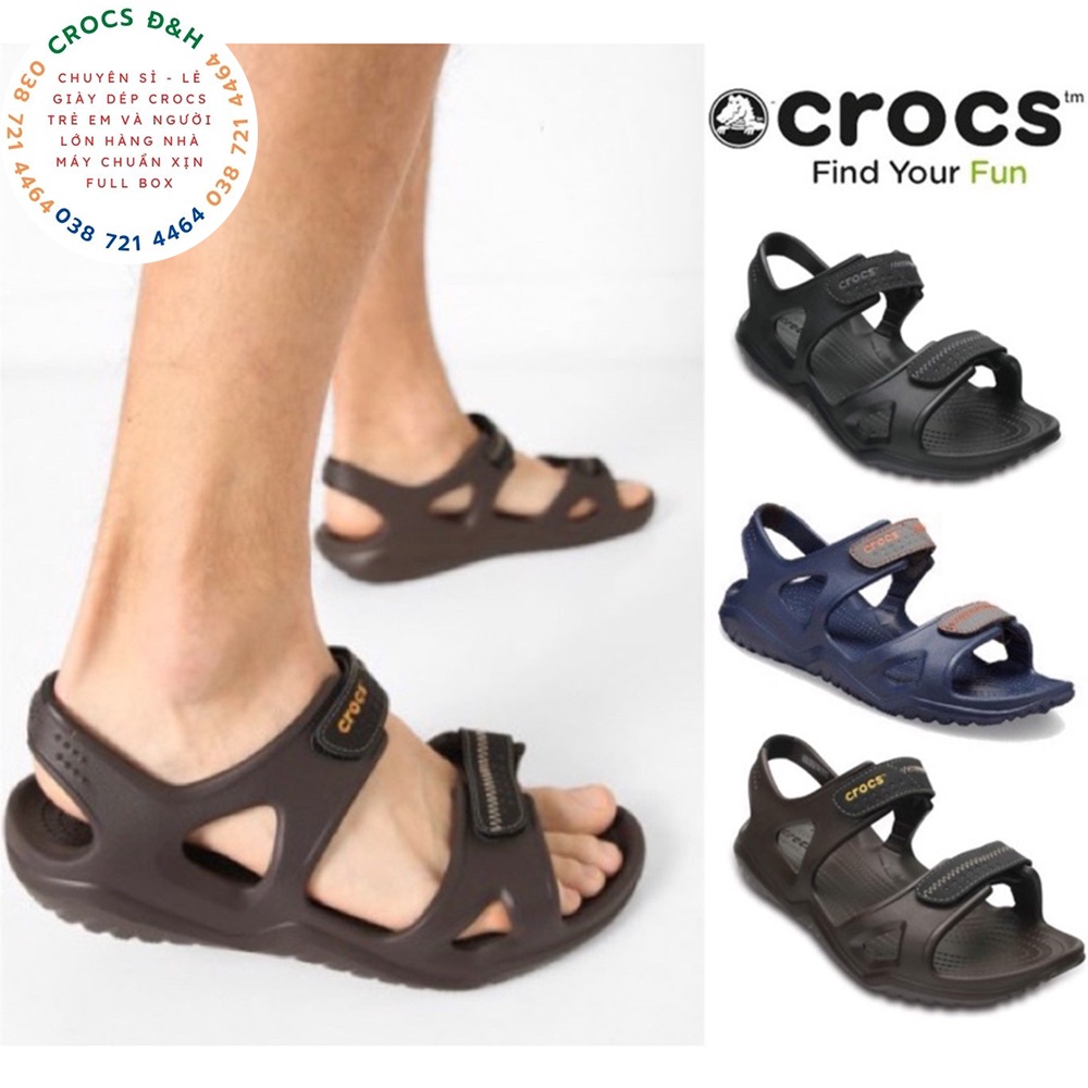 Giày dép crocs - dép sandal crocs river cho nam chống thấm nước, chống trơn trượt, chống hôi chân, hàng xuất xịn