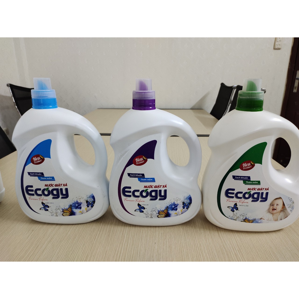 Nước giặt xả sinh học cao cấp 6 in 1 Ecogy 3,8kg hương thơm mát - đánh bay mọi vết bẩn