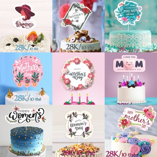 Set 10 thẻ cắm Happy woman day