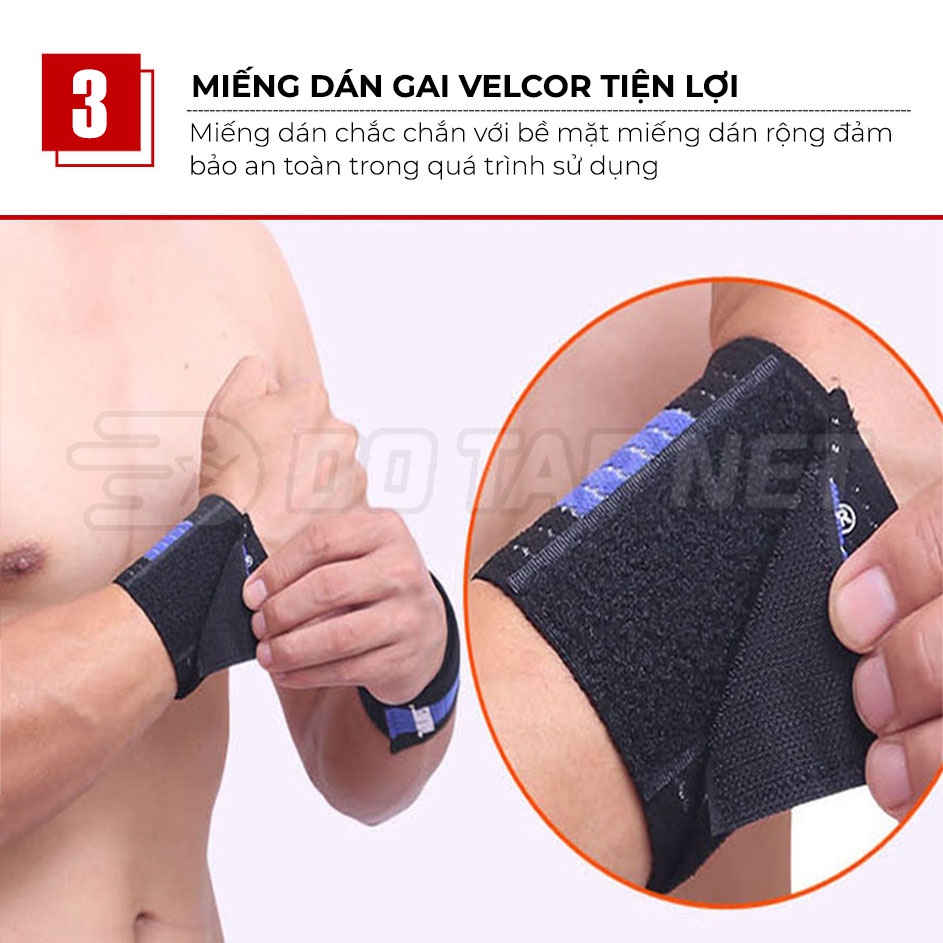 Quấn Cổ Tay Tập Gym AOLIKES Giúp Hỗ Trợ Bảo Vệ Khớp Cổ Tay Tránh Chế Chân Thương BQT01