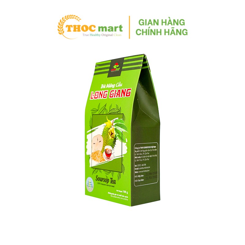 [ THOCmart.vn ] Trà mãng cầu Long Giang Sumofood hộp giấy xanh 100g