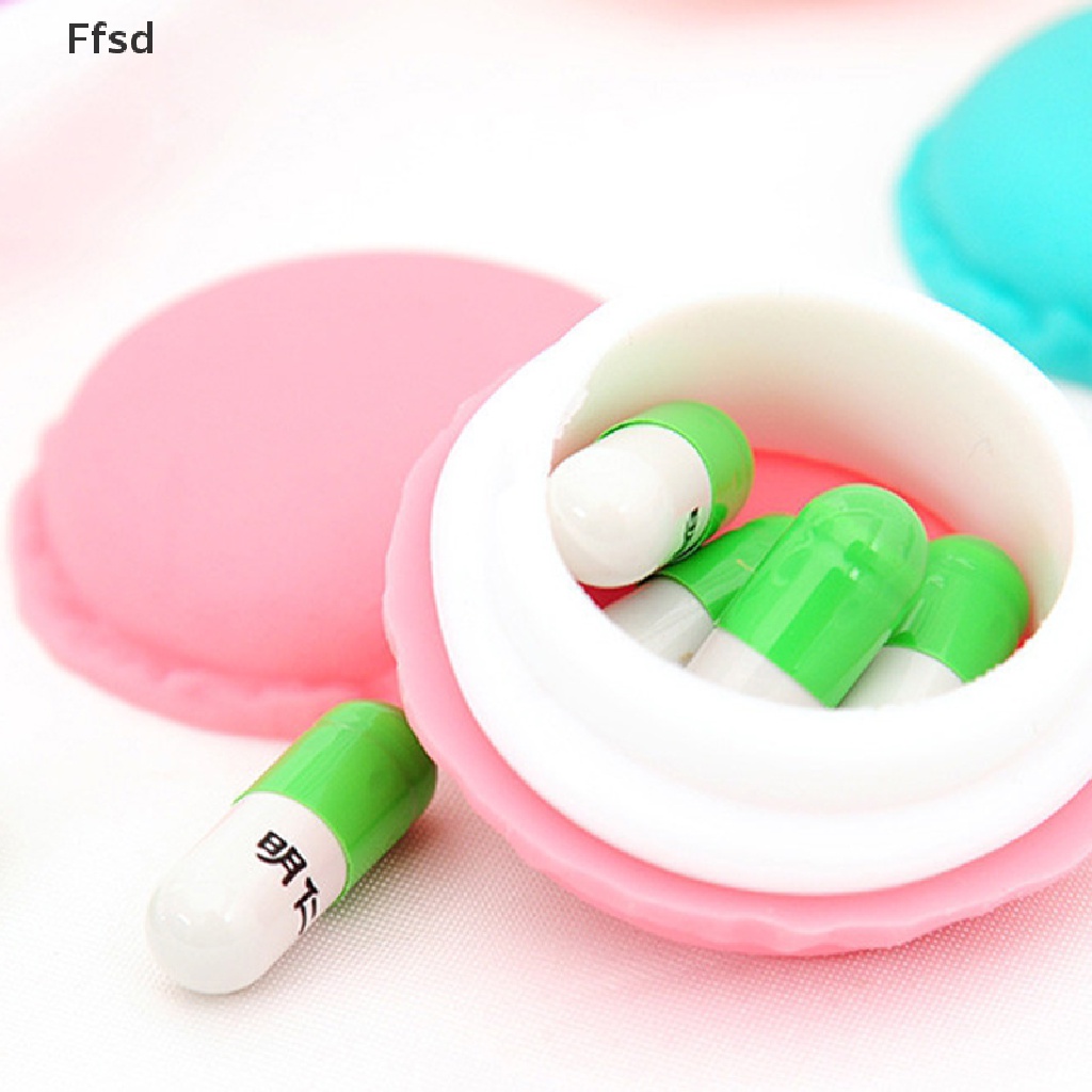 Hộp đựng thuốc/ trang sức mini kiểu bánh macaron màu kẹo dễ thương làm quà tặng sinh nhật