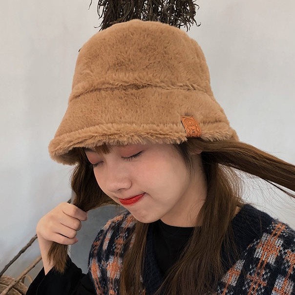 Nón bucket họa tiết da báo phong cách retro thời trang cho nữ