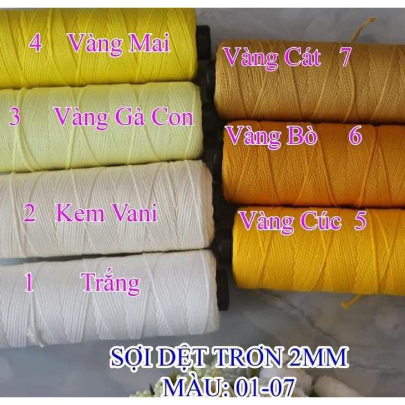 Sợi dệt cotton bảng 1