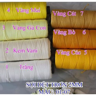 Sợi dệt cotton bảng 1