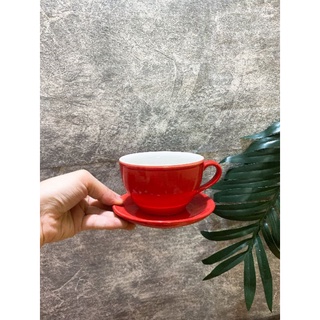 Bộ ly sứ kèm đĩa capuchino 220ml