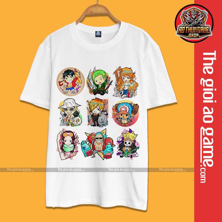 Áo one piece luffy nam nữ Áo thun one piece luffy trắng đen form rộng unisex cotton co giãn thoáng mát TGAG T10