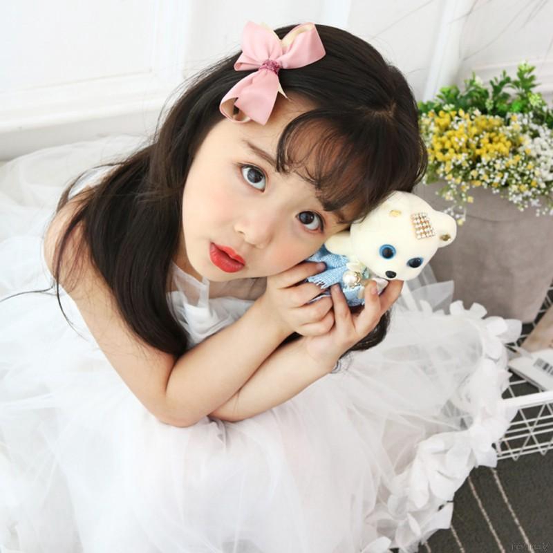 Set 18 phụ kiện tóc phối nơ nhiều kiểu phong cách công chúa cho bé gái