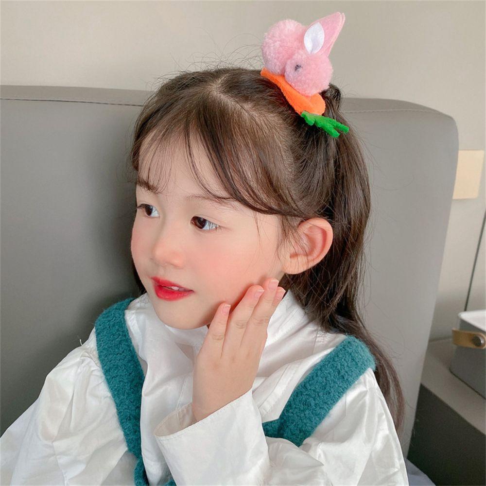 Kẹp Tóc Hình Thỏ Và Cà Rốt Dễ Thương Cho Bé Gái