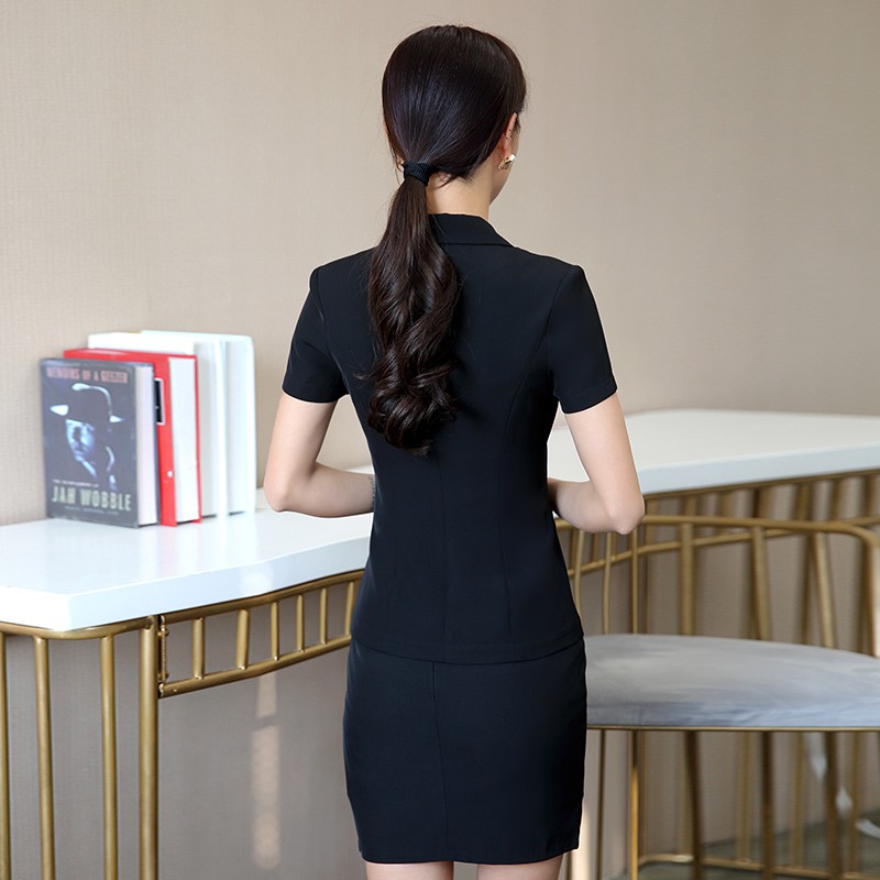 ☁◄☁Bộ vest nữ mặc chuyên nghiệp 2021 phỏng vấn đồ CV ngắn tay thời trang mùa hè mới quần áo công sở Đầm