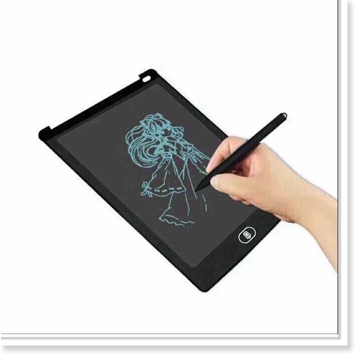 ( FREESHIP 99K ) Bảng viết vẽ thông minh LCD tự xóa chỉ bằng một nút bấm size 8,5 inch (kèm video)