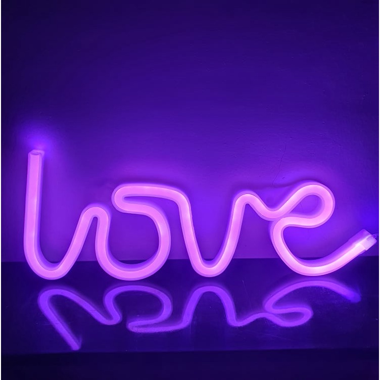 Đèn neon, đèn led neon trang trí phòng ngủ quán cafe phòng khách nhiều mầu đa dạng phong cách