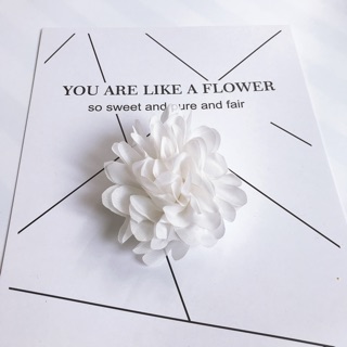 Kẹp hoa lụa chiffon cài áo cài váy trang trí 9 màu