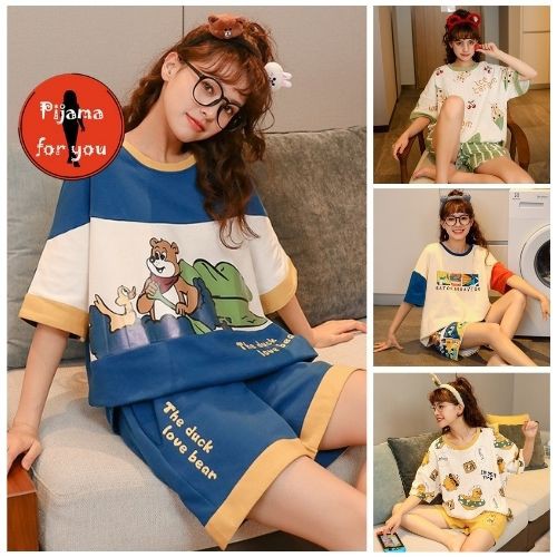Bộ Đồ Thun Cotton Tay Ngắn Chất Xịn Mềm Mát, Hàng Đẹp Chuẩn This Summer