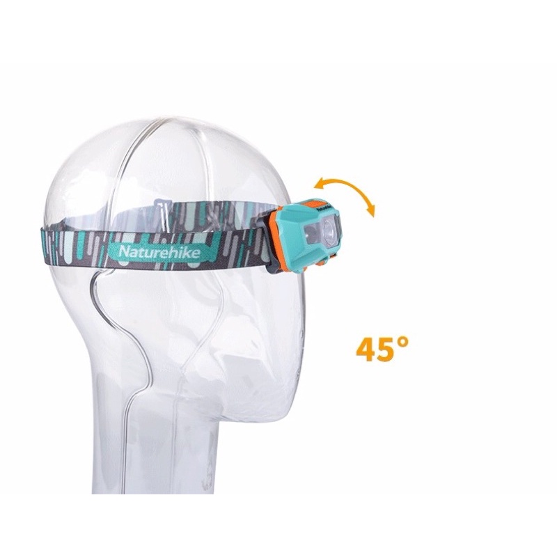 Đèn pin đội đầu, đeo trán siêu sáng sạc USB NatureHike NH00T002-D