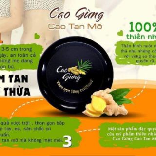 CAO GỪNG TAN MỠ - ĐÁNH BAY MỠ THỪA