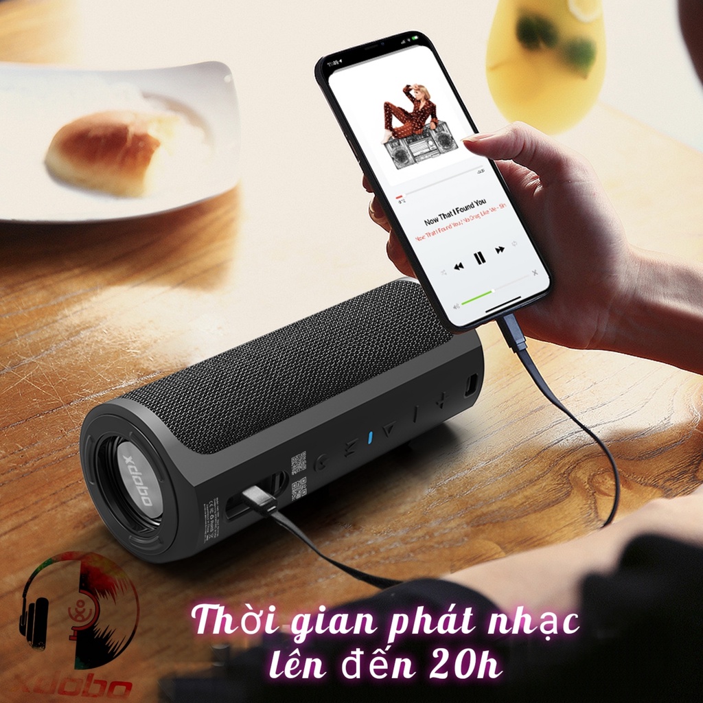 Loa ngoài trời XDOBO HERO 1999 - Người chủ tịch bảo hộ nước IPX7, phát nhạc đến 20 giờ, công suất 50W, pin 6600mAh.